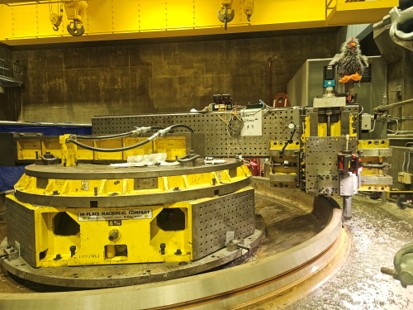 hydro turbine seal ring replacement and machining
