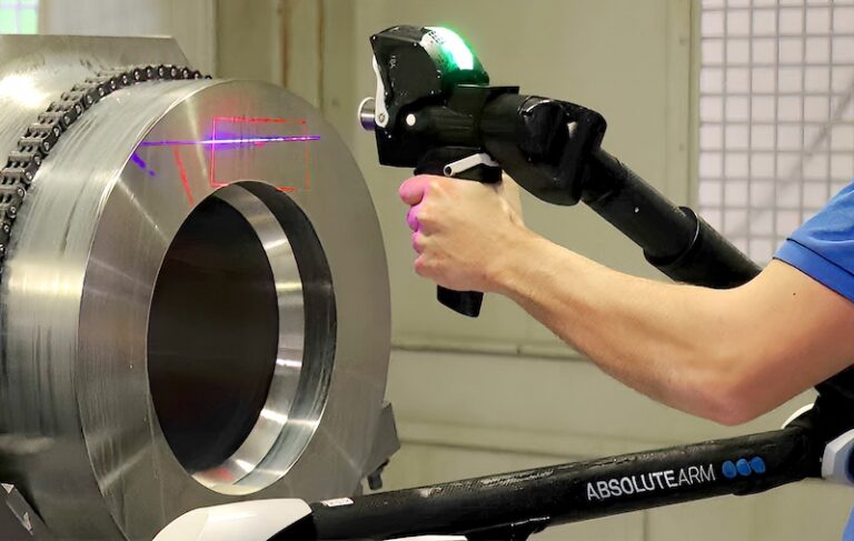Metrologist Using An Articulated Arm