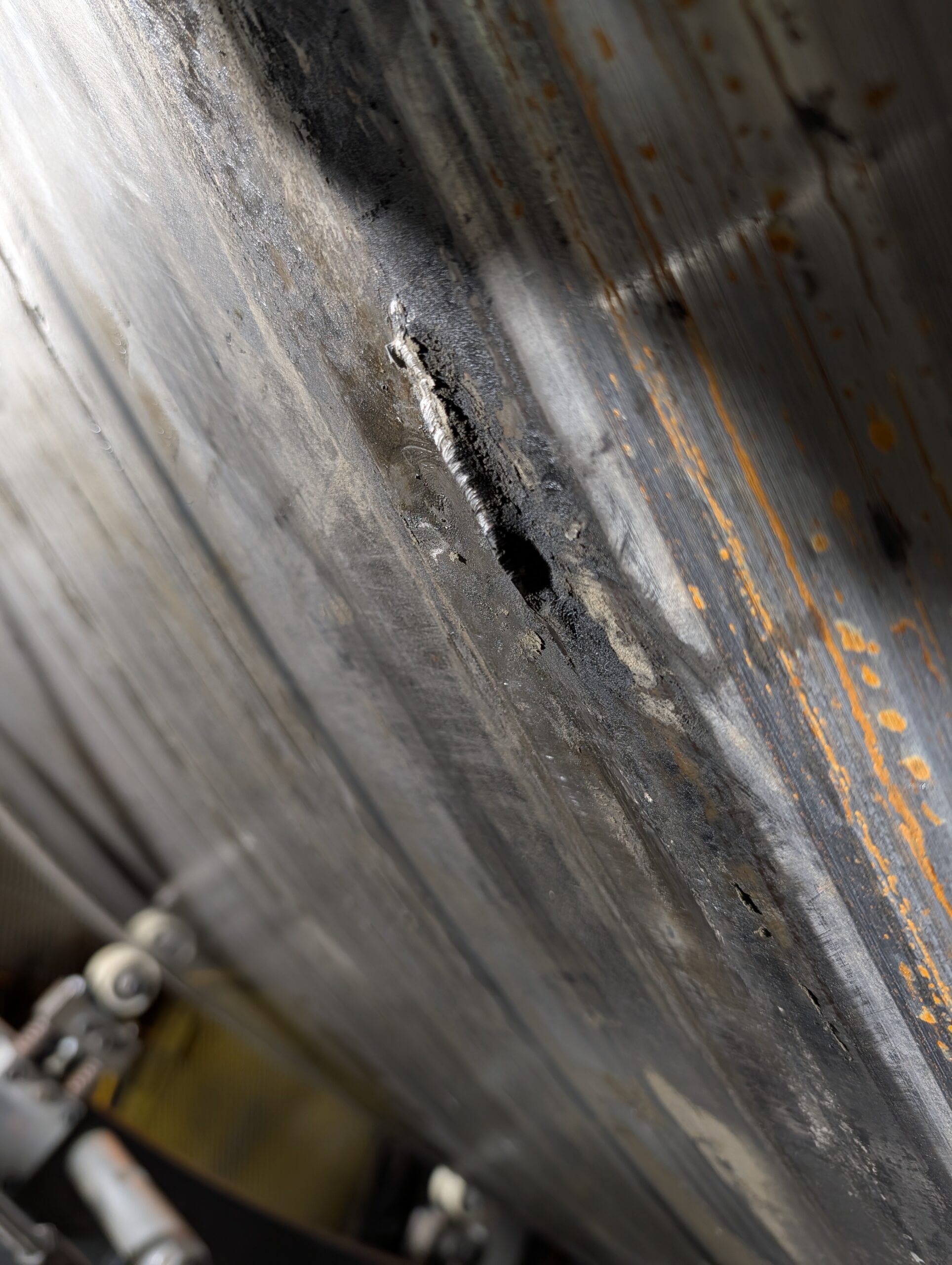 worn ball mill journal surface